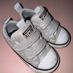 Converse Kids' Silver All Star Sneakers